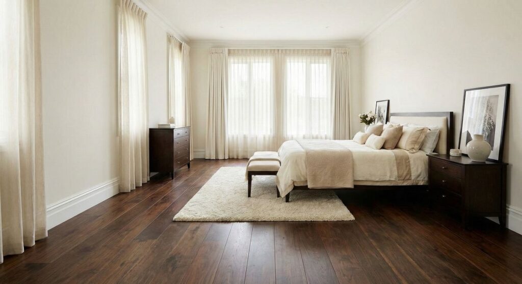 Matching wall paint with wood flooring